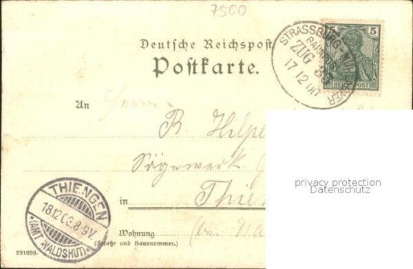 Karlsruhe Baden Bahnpost Botanischer Garten – Bild 2
