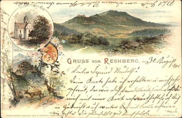 Rechberg Schwaebisch Gmuend Kirche Ruine Hohenrechberg Litho