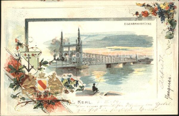 Kehl Rhein Eisenbahnbruecke