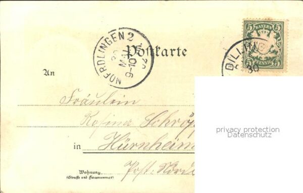Dillingen Donau Ludwig-Kaserne Wasser u. Electicitaets-Werk Krieger-Denkmal Kgl. – Bild 2