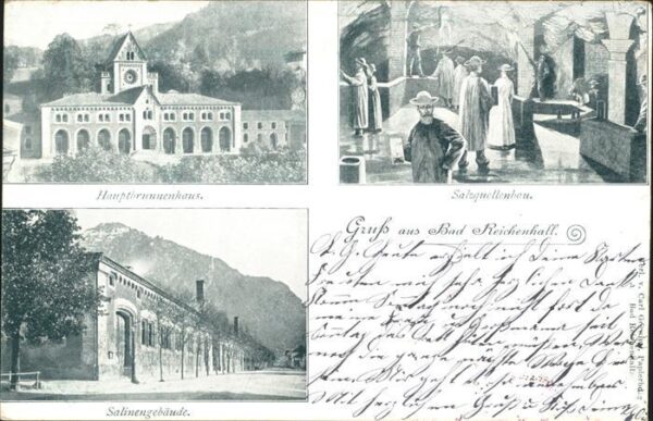 Bad Reichenhall Hauptbrunnenhaus Salzquellenbau Salinengebaeude