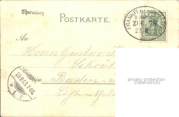 Muench C. Nr. 6155 Turmberg Karlsruhe Bahnpost – Bild 2