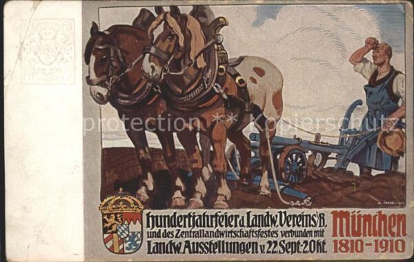 Muenchen Hundertjahrfeier Landw. Vereins
