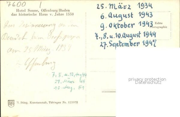 Offenburg Hotel Sonne Historische Haus – Bild 2