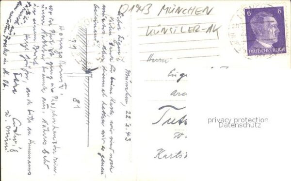 Muenchen Kuenstler AK – Bild 2