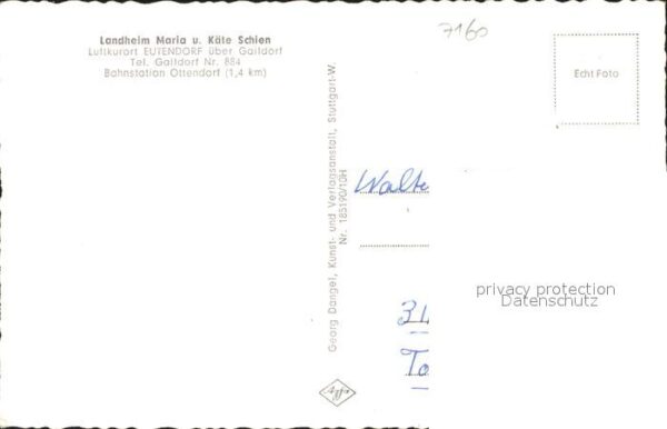 Eutendorf Landheim Maria Kaete Schien – Bild 2