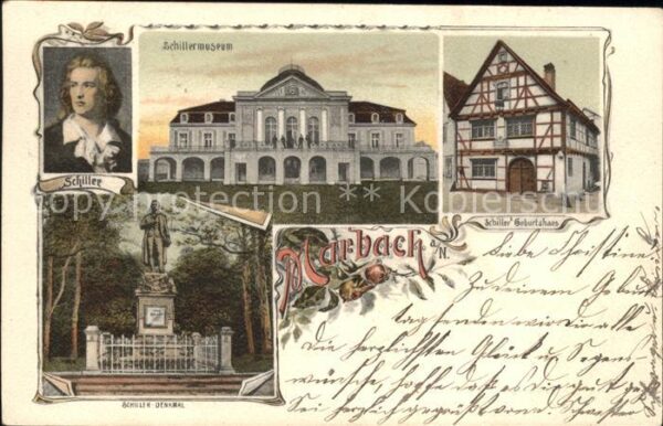Marbach Neckar Schillermuseum Geburtshaus Denkmal