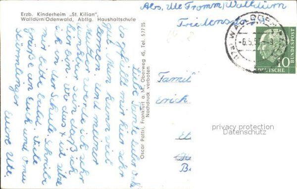 Wallduern Erzb. Kindreheim St. Kilian Lehrsaal Lehrkueche – Bild 2