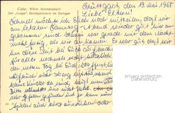 Calw Der Lange Gefaenginsturm im Zwinger – Bild 2