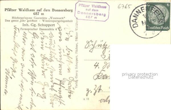 Donnersberg Ludwigsturm Koenigstuhl Molkefels Pfaelzer Waldhaus – Bild 2