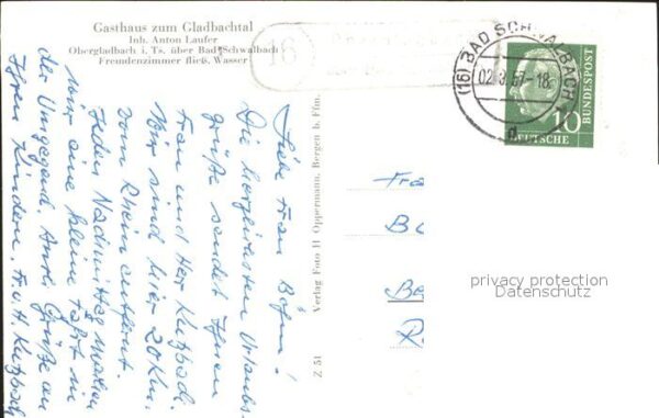 Obergladbach Gasthaus zum Gladbachtal – Bild 2