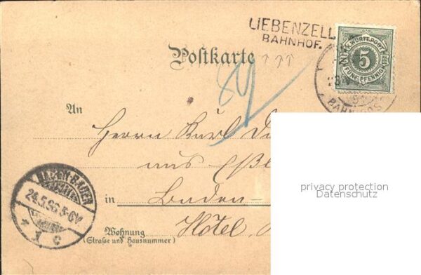 Liebenzell Bad Unteres Oberes Bad Kaffehof Kohlbachthal Litho – Bild 2