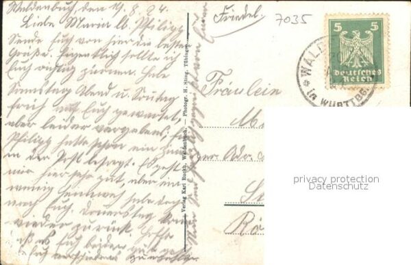 Waldenbuch Rathaus Gem. Warengeschaeft Karl Ruckh. – Bild 2