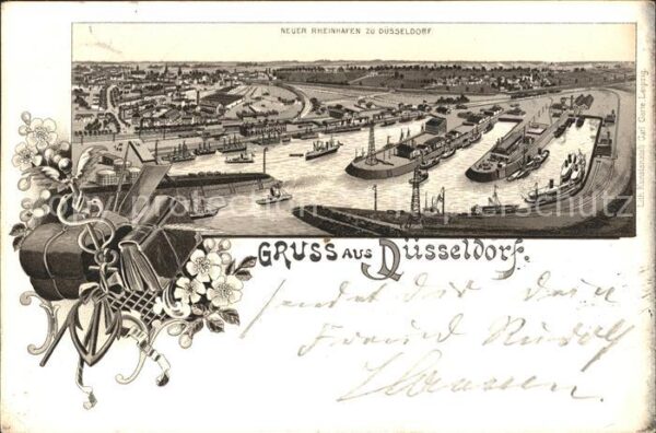 Duesseldorf Neuer Rheinhafen zu Duesseldorf