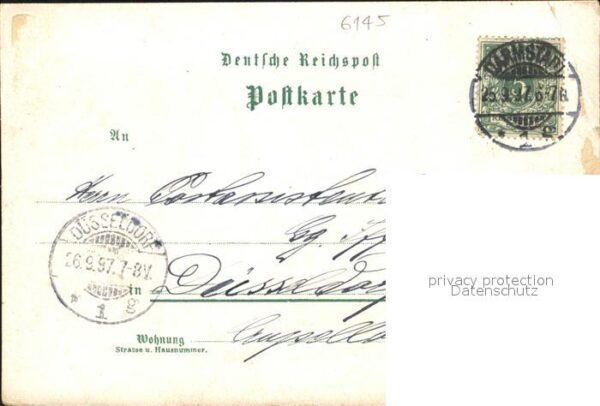 Lindenfels Odenwald Litho Burgaufgang Villa Schenk – Bild 2
