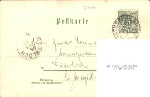 Heilbronn Neckar Kaethchen Litho – Bild 2