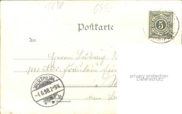 Bad Mergentheim Ob. Marktplatz Sanatorium Karlsbad Schloss – Bild 2