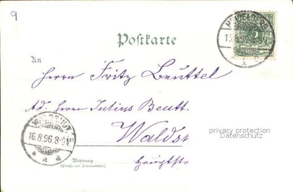 Heidelberg Neckar Bergbahn Uni Schloss Litho – Bild 2