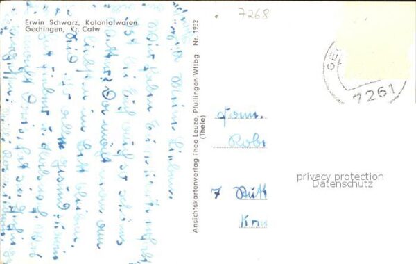 Gechingen Erwin Schwarz Kolonialwaren – Bild 2