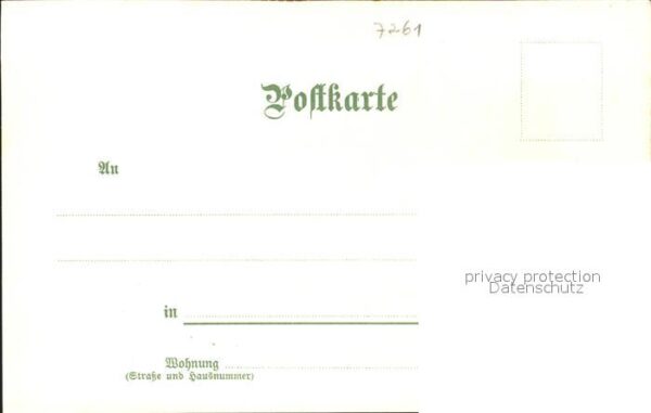 Wuerzbach Trachten Kinder Ziege Gedicht Litho – Bild 2