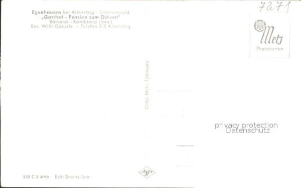 Egenhausen Wuerttemberg Gasthof Ochsen – Bild 2