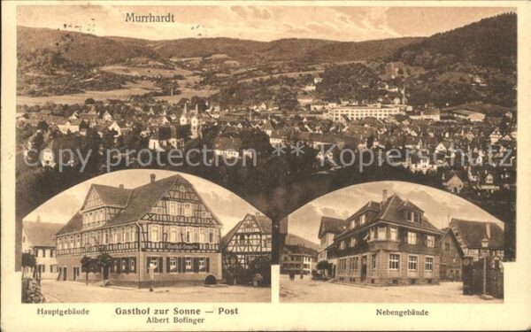 Murrhardt Gasthof zur Sonne Haupt- Nebengebaeude