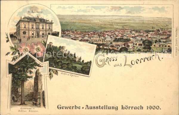 Loerrach Gr. Bezirksamt Rittersaal Schloss Roetteln