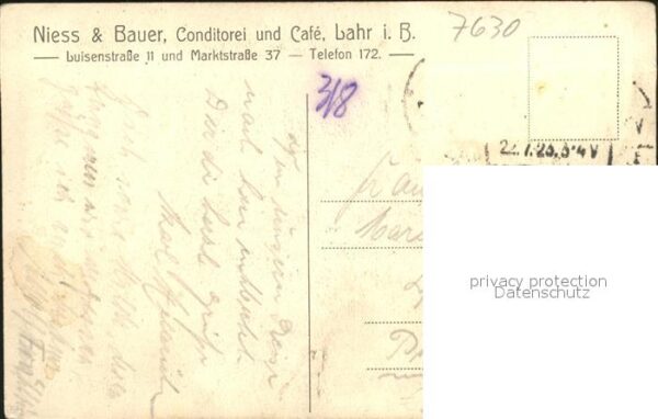 Lahr Schwarzwald Niess und Bauer Conditorei und Cafe – Bild 2