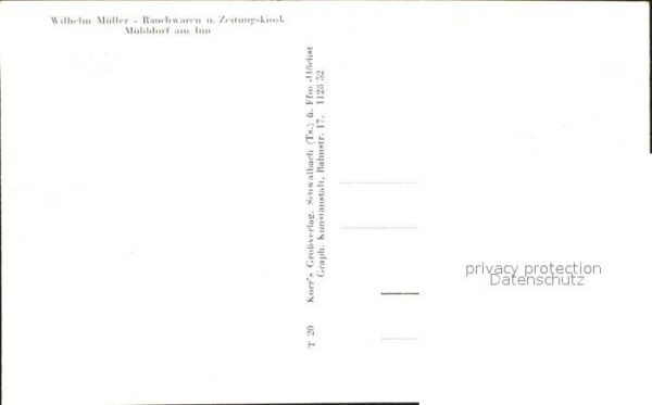 Muehldorf Inn Wilhelm Mueller Rauchwaren Zeitungskiosk – Bild 2