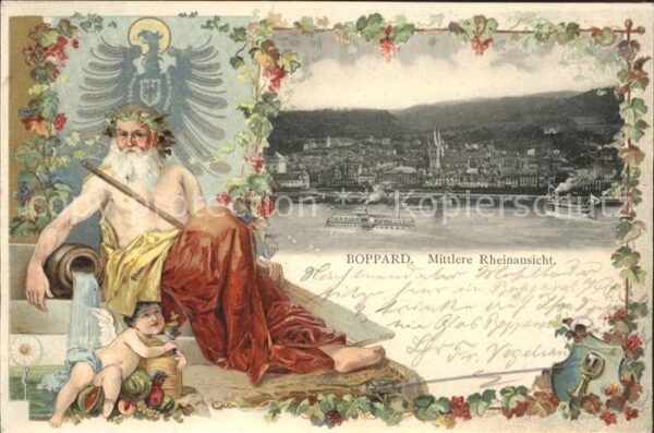 Boppard Rhein Mittlere Rheinansicht