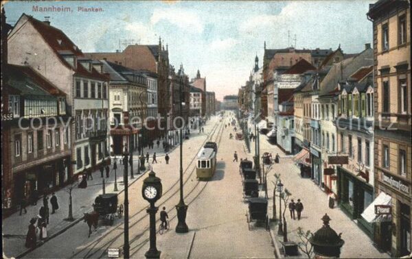 Mannheim Strassenbahn Pferdewagen