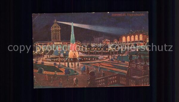 Mannheim Kuenstlerkarte 300 Jahre Jubilaeum