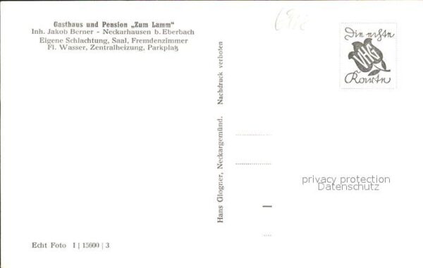 Neckarhausen Neckarsteinach Gasthaus Pension zum Lamm – Bild 2