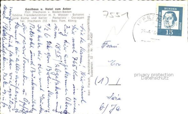Iffezheim Gasthaus Hotel zum Anker – Bild 2