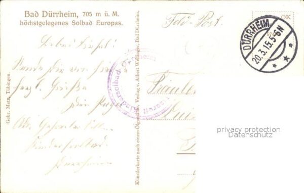 Bad Duerrheim Kuenstlerkarte – Bild 2