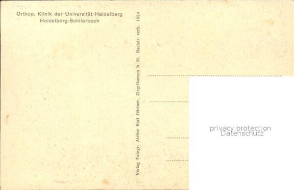 Heidelberg Neckar Orthopaedische Klinik Universitaet – Bild 2
