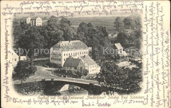 Mittweida Gasthof Restaurant Neudoerfchen Paul Schoenherr