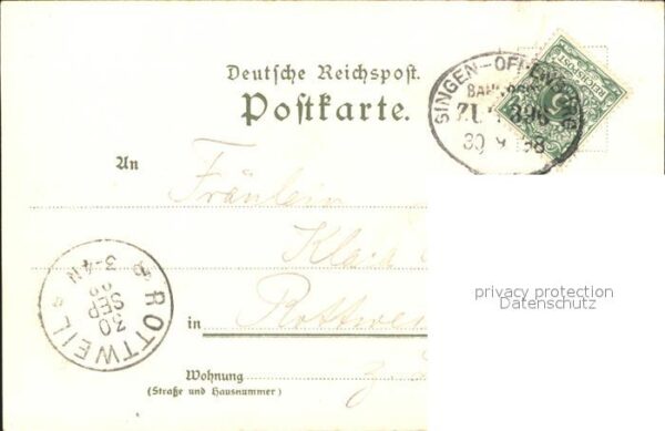 Singen Hohentwiel Hohenkraehen Kuenstlerkarte Biese – Bild 2
