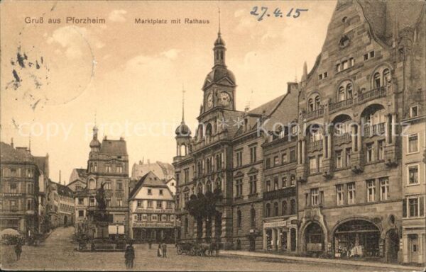 Pforzheim Marktplatz Rathaus