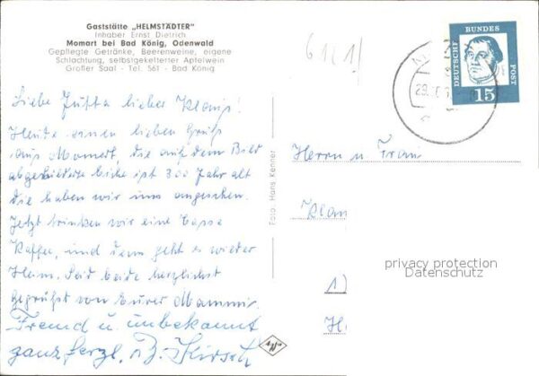Bad Koenig Restaurant Helmstaedter Ernst Dietrich – Bild 2