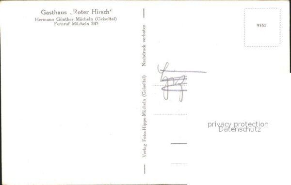 Muecheln Sachsen-Anhalt Gasthaus Roter Hirsch – Bild 2