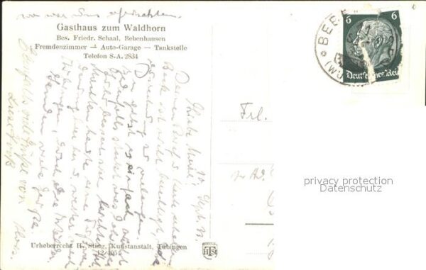 Bebenhausen Tuebingen Gasthaus zum Waldhorn – Bild 2