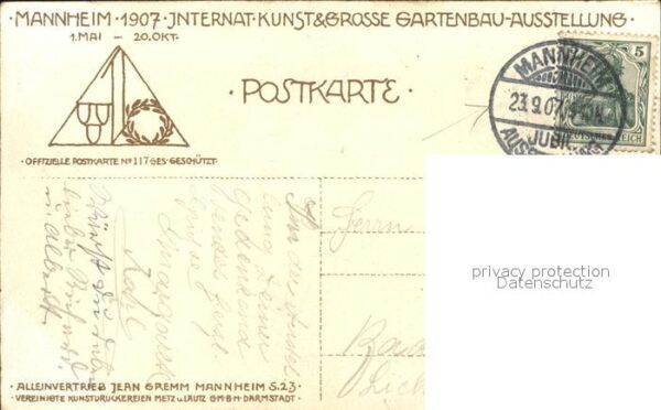 Mannheim Jubilaeums-Ausstellung Wasserrutschbahn Vergnuegungspark – Bild 2