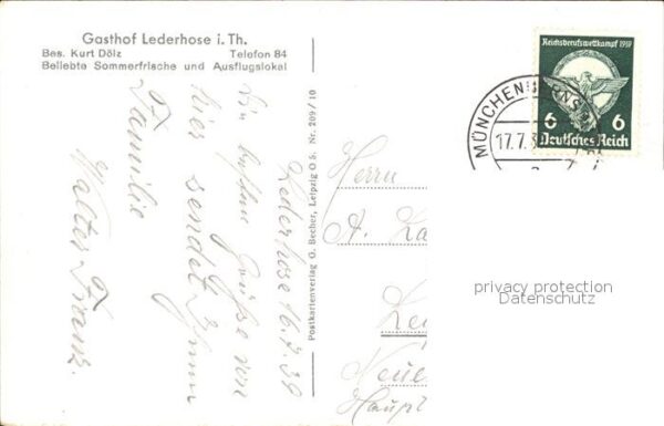 Muenchenbernsdorf Gasthaus Lederhose Kurt Doelz – Bild 2