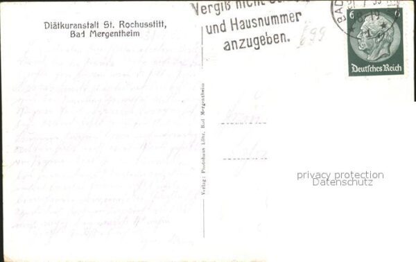 Bad Mergentheim Diaetkuranstalt St. Rochusstift – Bild 2