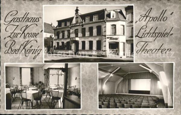 Bad Koenig Odenwald Gasthaus zur Krone Kino im Hause