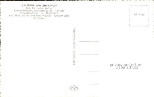 Rheinduerkheim Gasthaus Hess.- Hof – Bild 2