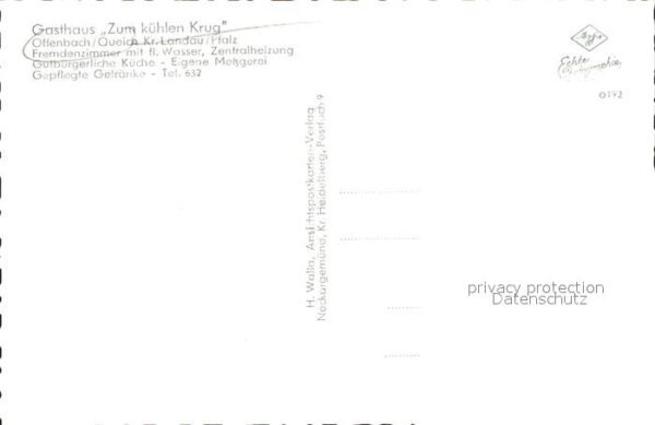 Offenbach Queich Gasthaus Zum kuehlen Krug – Bild 2