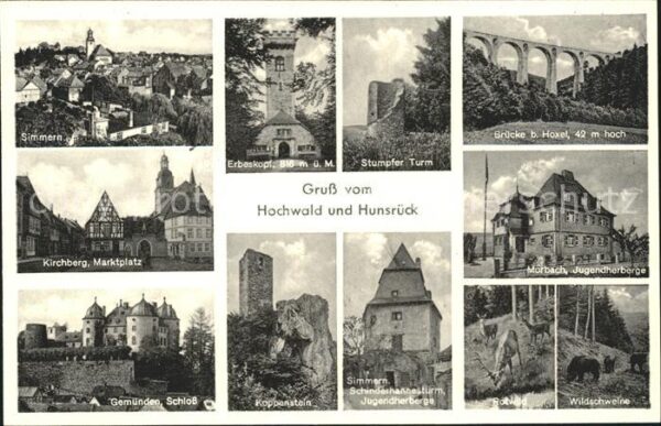 Simmern Hunsrueck Simmern Jugendherberge Kirchberg Marktplatz Bruecke Hoxel Kopp
