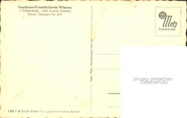 Witznau Gasthaus Fremdenheim Witznau – Bild 2